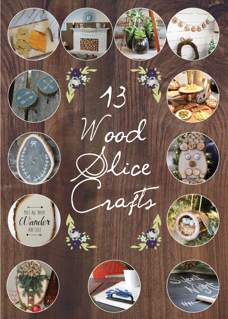 How to make wood slice wall art- Monthly DIY Challenge